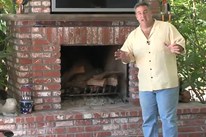 Brick Outdoor Fireplace